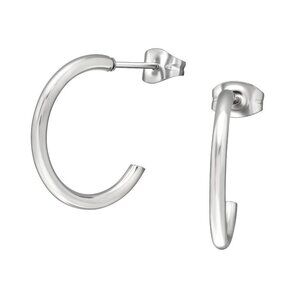 Stainless Steel Huggie Hoop Earrings 20mm